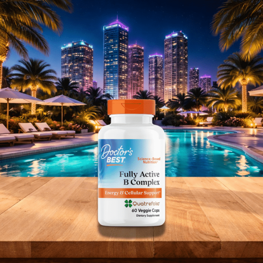 Doctor’s Best Fully Active B-Complex with Quatrefolic – 60 vcaps