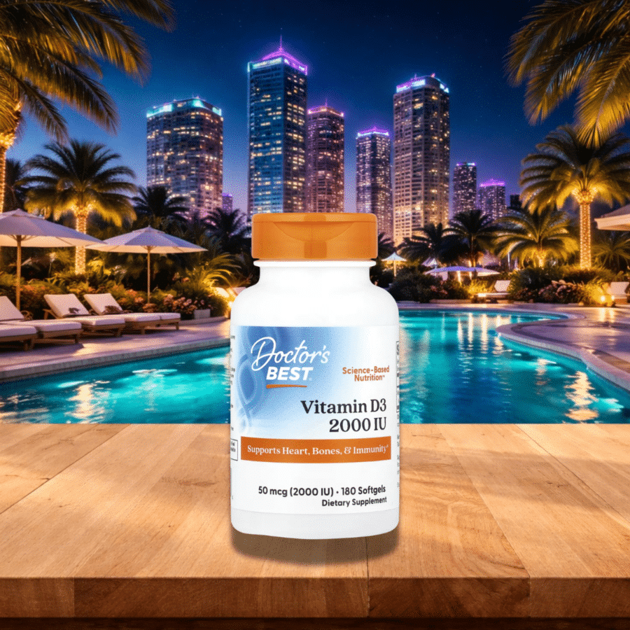 Doctor's Best Vitamin D3, 2000 IU - 180 softgels