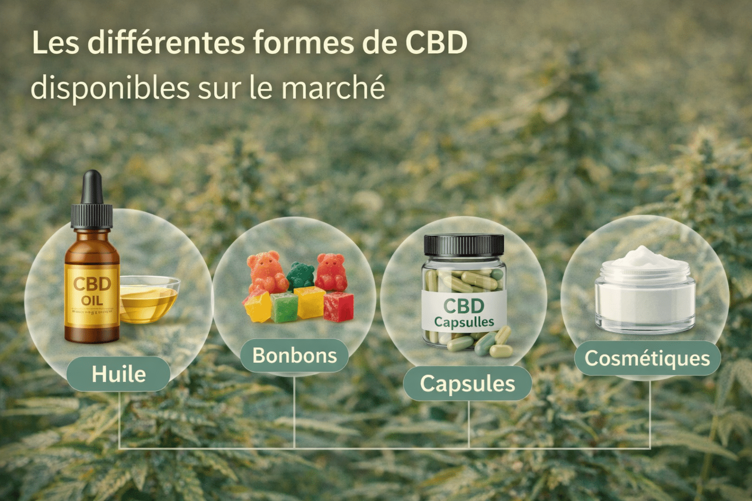 De verschillende vormen van CBD die op de markt verkrijgbaar zijn