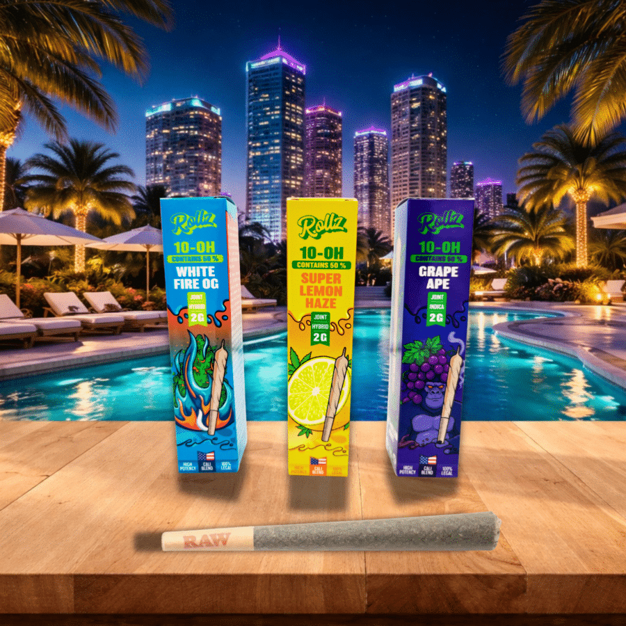 Prerolls Rollz 10-OH 50 % 2 g – Cali-blanding med høy potens, THC-fri