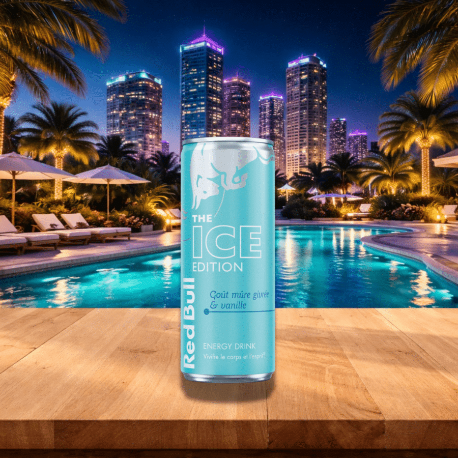 Red Bull-Frosted Brombær-Vanilje