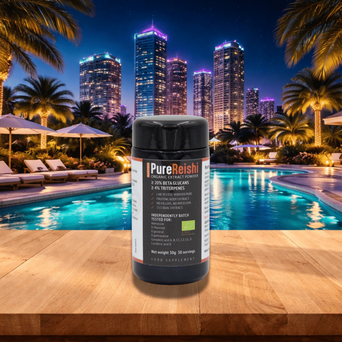 Champignons Adaptogènes PureReishi poudres