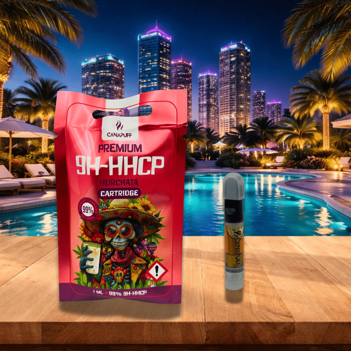 Cartridge 1ml Horchata 9H-HHCP Canapuff FREE THC