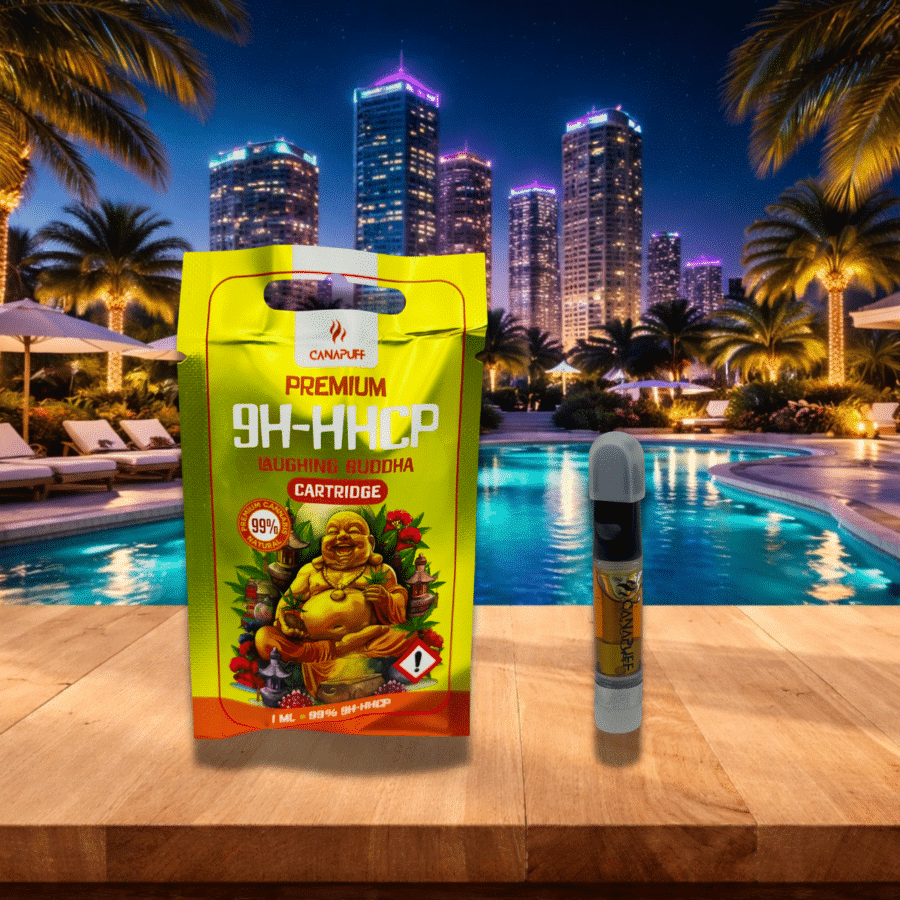 Cartridge 1ml Laughing Buddha 9H-HHCP Canapuff FREE THC
