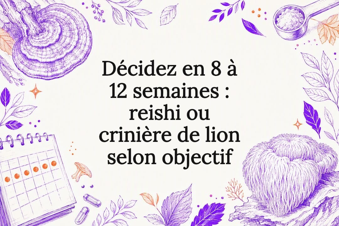 Illustration du reishi et de la crinière de lion
