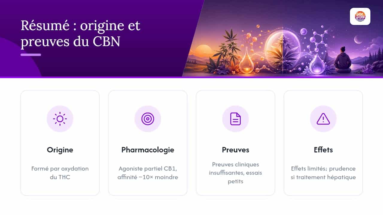 CBN: Woher kommt dieses Cannabinoid und was sagen die Studien wirklich? – Übersichtsdiagramm