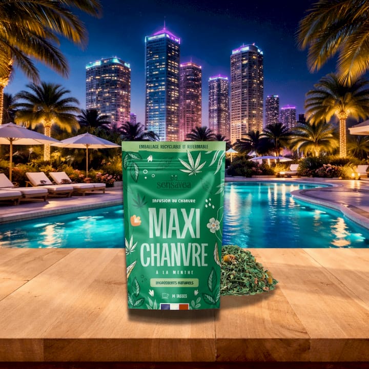 Infusjon og urtete CBD Maxi Hemp Sensavea – 100 % ØKOLOGISK