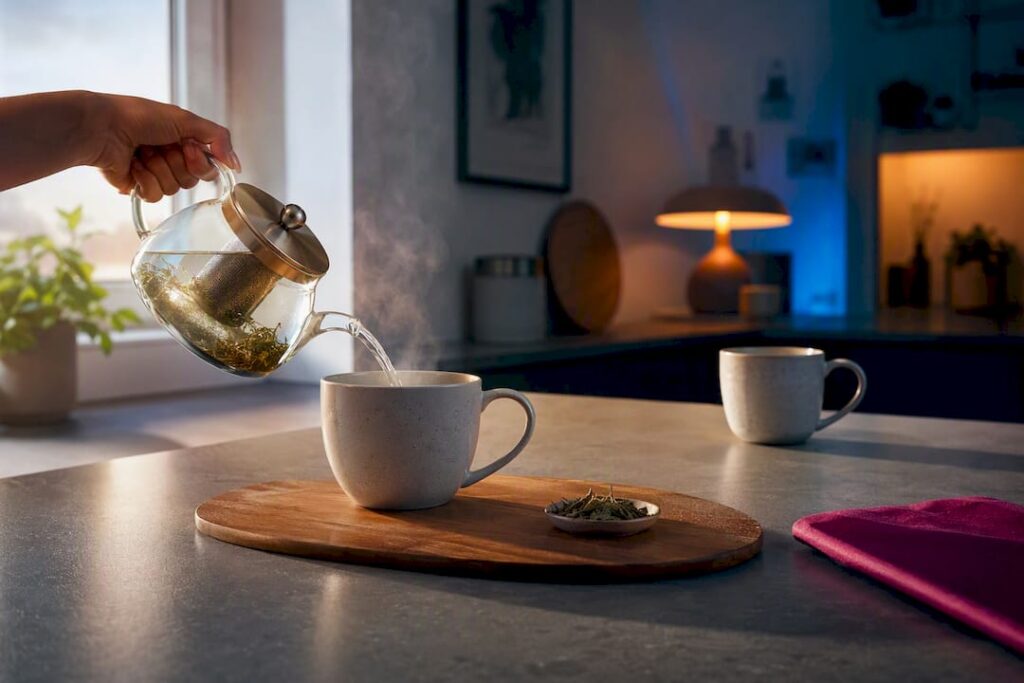 Two cups of infusion in the morning and evening