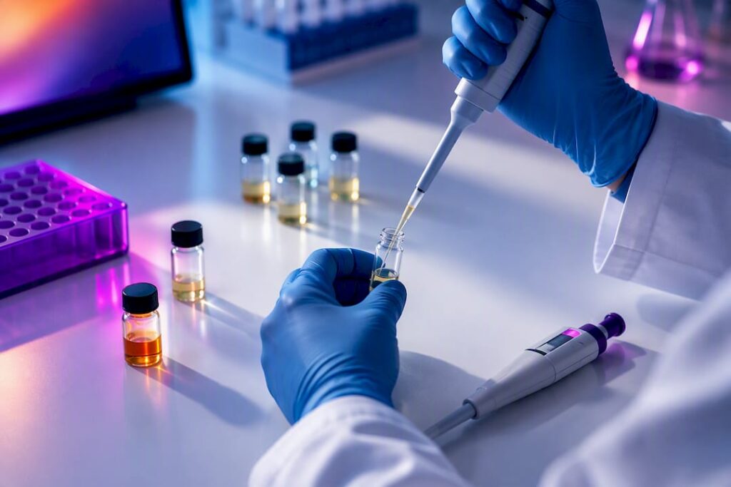 Laboratorieanalys av cannabinoidprover
