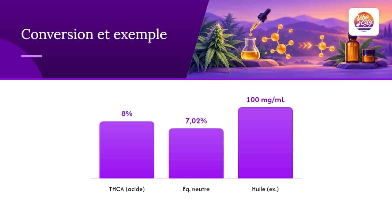 Décrypter le profil cannabinoïdes et calculer le total potentiel — overview diagram