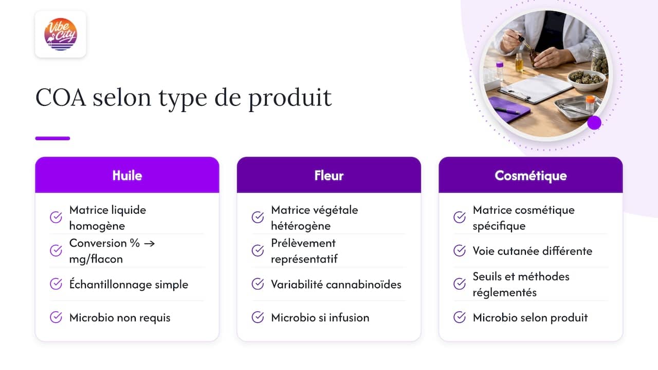 Différences entre les certificats selon le type de produit — overview diagram